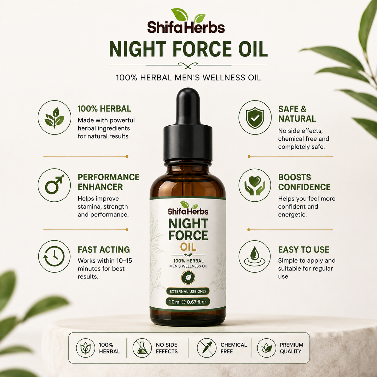 SHIFA HERBS™ Night Force Oil